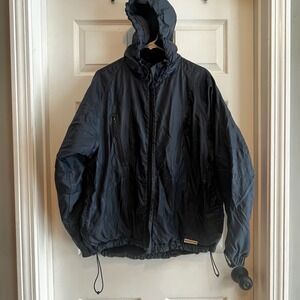 Old Navy Men's Blue Hooded Windbreaker Jacket Lightweight Casual Outerwear S